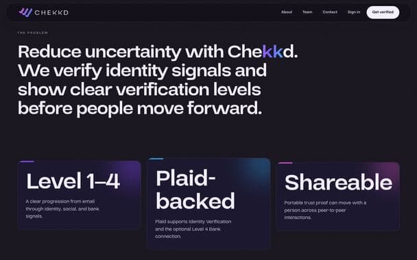Chekkd section: Reduce uncertainty with Chekkd
